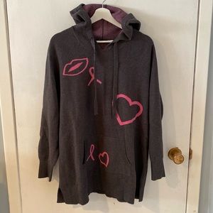 Torrid breast cancer sweater size 0/M